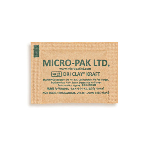 Micro-Pak Dri Clay® Kraft Desiccant (2 gram)
