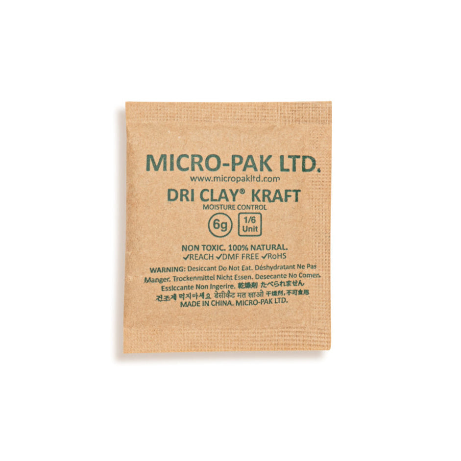 Micro-Pak Dri Clay® Kraft Desiccant (6 gram)