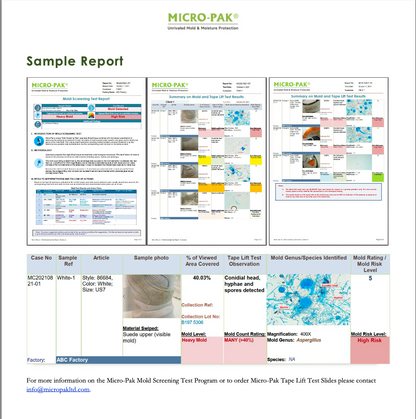 Micro-Pak Mold Screening Test Kit